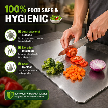 Hygienic Steel chopping  Board – Flat 50% OFF