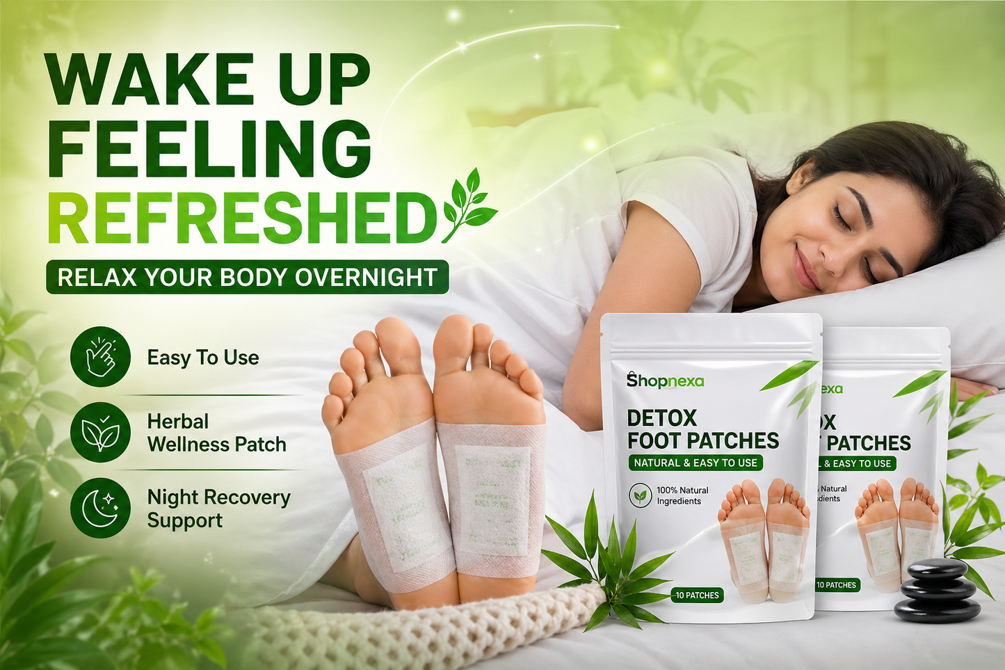 Detox Foot Patches 10+10 Pack – Relax & Refresh Overnight