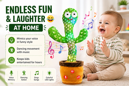 LED Musical Dancing & Mimicry Cactus Toy