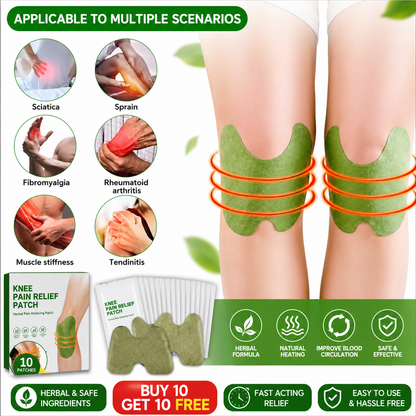 🌿 Herbal Knee Relief Patch Combo Pack 10+10 FREE ⚡