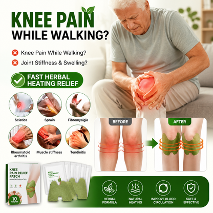 🌿 Herbal Knee Relief Patch Combo Pack 10+10 FREE ⚡
