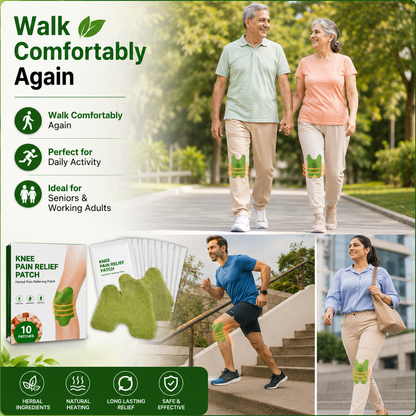 🌿 Herbal Knee Relief Patch Combo Pack 10+10 FREE ⚡